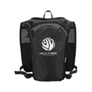 Solid Black - Back - Floso Nomad Recycled Running 5L Hydration Pack