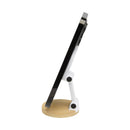 White - Lifestyle - Floso Alcor Recycled Plastic Bamboo Mobile Phone Stand
