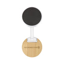 White - Front - Floso Alcor Recycled Plastic Bamboo Mobile Phone Stand