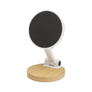 White - Back - Floso Alcor Recycled Plastic Bamboo Mobile Phone Stand