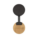 Solid Black - Front - Floso Alcor Recycled Plastic Bamboo Mobile Phone Stand