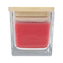 Red - Back - Floso Ambra Cherry Square Bamboo Lid Scented Candle