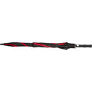 Red - Side - Floso Jeff Windproof Golf Umbrella