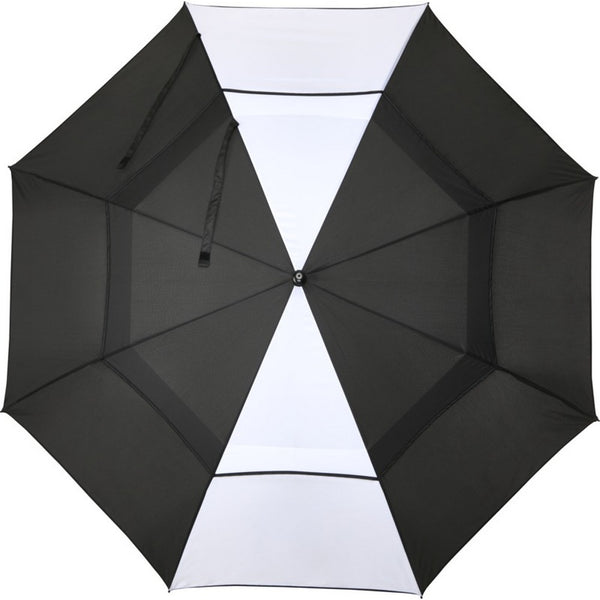 White - Back - Floso Jeff Windproof Golf Umbrella