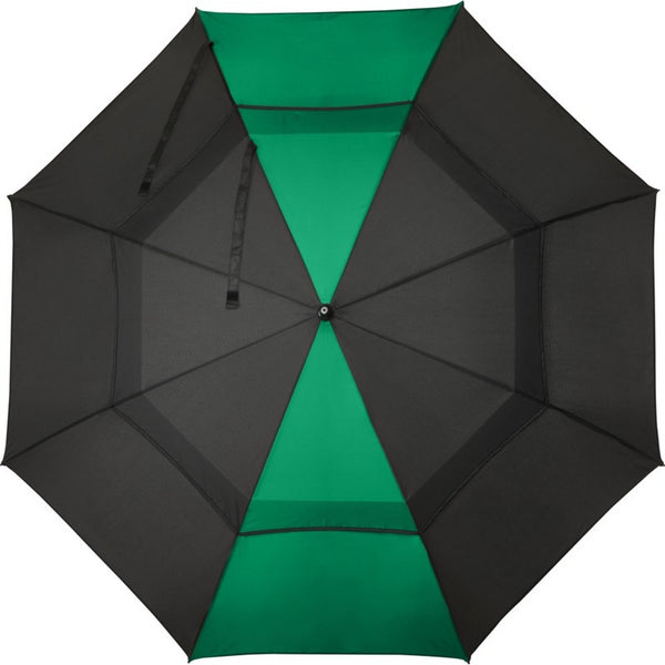 Green - Back - Floso Jeff Windproof Golf Umbrella