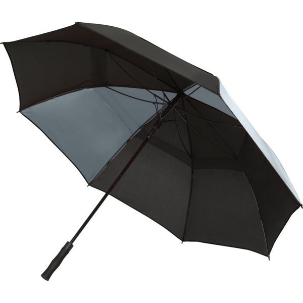 Grey - Front - Floso Jeff Windproof Golf Umbrella