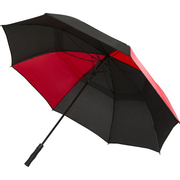 Red - Front - Floso Jeff Windproof Golf Umbrella
