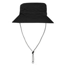 Solid Black - Side - Floso Hatch Foldable Sun Hat