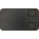 Solid Black - Back - Floso Alfirk Bamboo Foldable Mobile Phone Stand