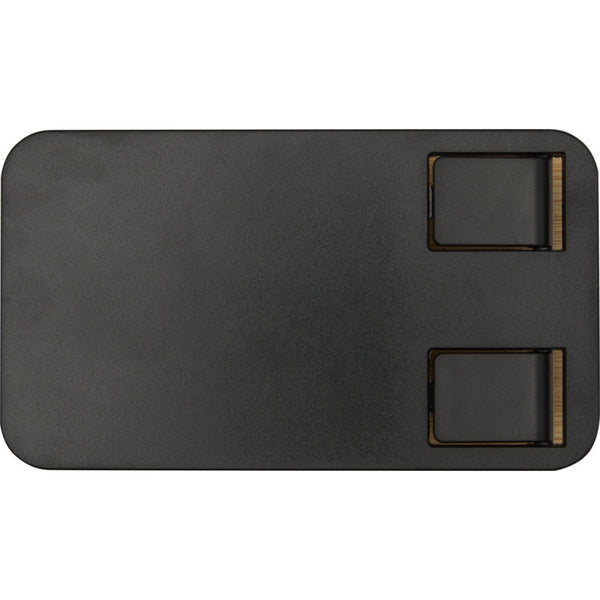 Solid Black - Back - Floso Alfirk Bamboo Foldable Mobile Phone Stand