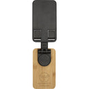Solid Black - Lifestyle - Floso Alfirk Bamboo Foldable Mobile Phone Stand