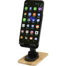 Solid Black - Side - Floso Alfirk Bamboo Foldable Mobile Phone Stand
