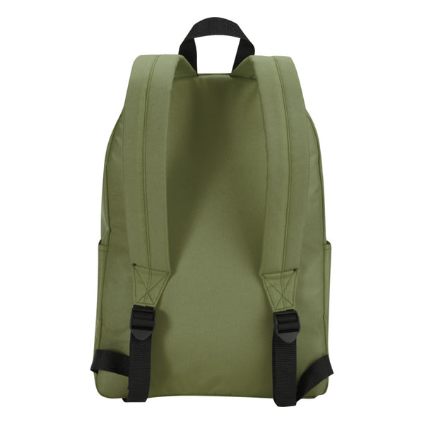 Olive - Back - Floso Byron Laptop Backpack