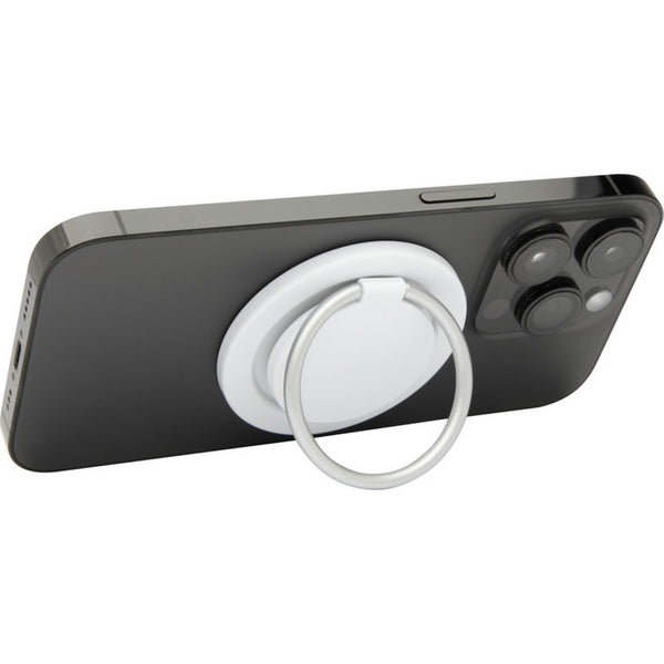 White - Front - Floso Albali Plastic Phone Holder & Stand