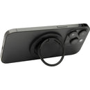 Solid Black - Front - Floso Albali Plastic Phone Holder & Stand