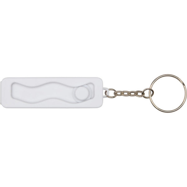 White - Back - Floso Aggia Recycled Plastic Fidget Toy Phone Stand