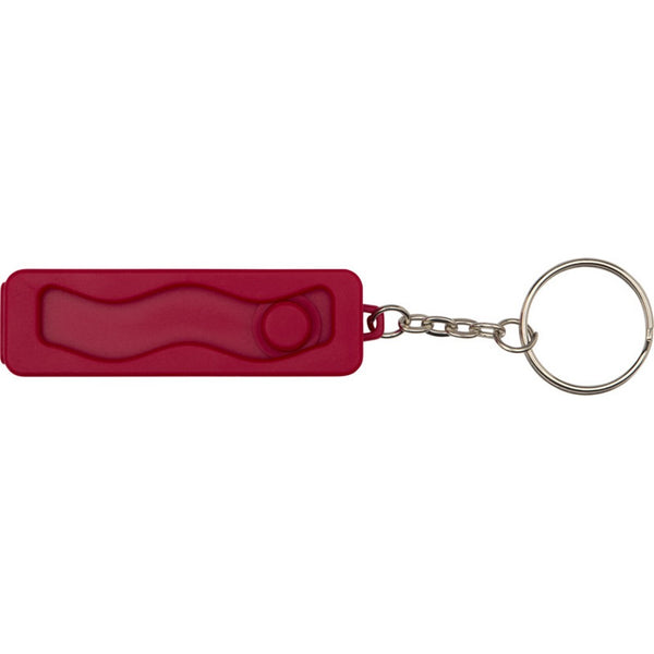 Red - Back - Floso Aggia Recycled Plastic Fidget Toy Phone Stand