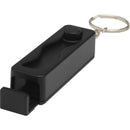 Solid Black - Front - Floso Aggia Recycled Plastic Fidget Toy Phone Stand