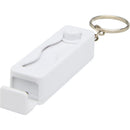 White - Front - Floso Aggia Recycled Plastic Fidget Toy Phone Stand