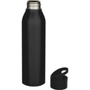 Solid Black - Side - Floso Sky Recycled Stainless Steel 650ml Water Bottle
