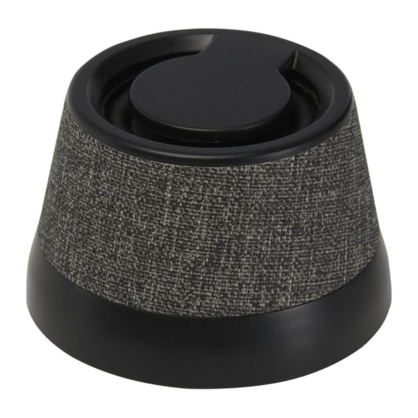 Solid Black - Front - Floso Recycled Plastic Wireless Speaker