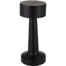 Black - Front - Floso Aludra Rechargeable Table Lamp (UK Plug)