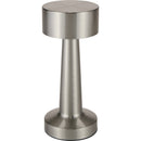 Silver - Front - Floso Aludra Rechargeable Table Lamp (UK Plug)