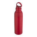 Red - Back - Floso Recycled Stainless Steel Double Wall 650ml Water Bottle