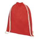 Red - Front - Floso Organic 5L Drawstring Bag