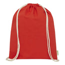 Red - Back - Floso Organic 5L Drawstring Bag