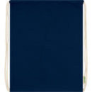 Navy - Side - Floso Organic 5L Drawstring Bag