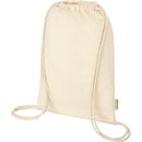 Natural - Front - Floso Organic 5L Drawstring Bag