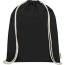 Black - Front - Floso Organic 5L Drawstring Bag