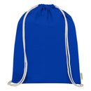 Royal Blue - Back - Floso Organic 5L Drawstring Bag
