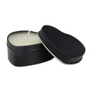 Solid Black - Front - Floso Blissful Vanilla Heart Scented Candle