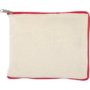 Natural-Red - Side - Floso Sierra Recycled Cotton Foldable 7L Tote Bag