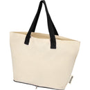 Natural-Black - Lifestyle - Floso Sierra Recycled Cotton Foldable 7L Tote Bag