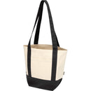 Black-Natural - Back - Floso Sam Recycled Cotton Mini Tote Bag