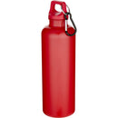 Red - Back - Floso Oregon Recycled Plastic Carabiner Clip 750ml Water Bottle