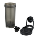 Black - Back - Floso Forza Sports 700ml Shaker Bottle