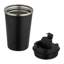 Black - Back - Floso Newport Stainless Steel Double Wall 350ml Tumbler