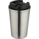 Matted Silver - Front - Floso Newport Stainless Steel Double Wall 350ml Tumbler