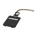 Black - Back - Floso Travel Luggage Tag