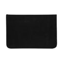 Black - Back - Floso Inflatable Plain Travel Pillow