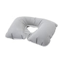 Grey - Front - Floso Inflatable Plain Travel Pillow