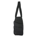 Black - Back - Floso Plain Recycled Puffer 18L Tote Bag