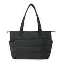 Black - Side - Floso Plain Recycled Puffer 18L Tote Bag