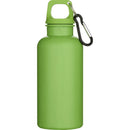 Apple Green - Front - Floso Oregon Solid Recycled Plastic Carabiner Clip 400ml Water Bottle