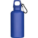 Dark Blue - Front - Floso Oregon Solid Recycled Plastic Carabiner Clip 400ml Water Bottle