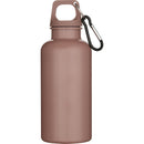Dusty Pink - Front - Floso Oregon Solid Recycled Plastic Carabiner Clip 400ml Water Bottle